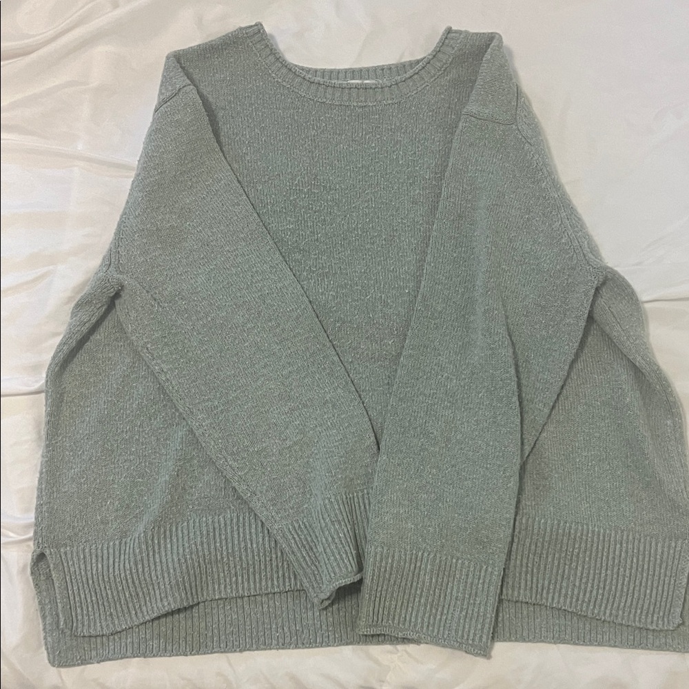 Ella Moss Women's Heather Gray Crew Neck Sweater